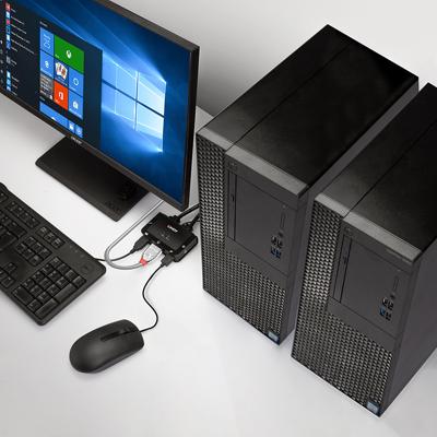 Lindy 42340 KVM-switch Zwart Lindy 42340 KVM-switch Zwart