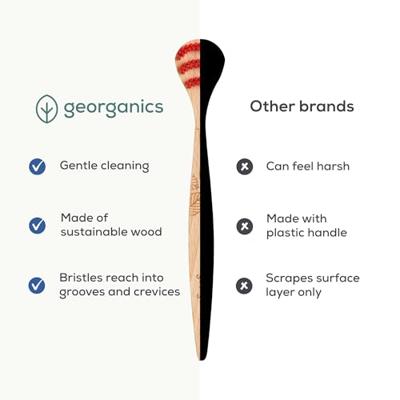 Tongue brush medium beechwood 1 Stuks Tongue brush medium beechwood 1 Stuks