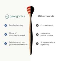 Tongue brush medium beechwood 1 Stuks - thumbnail