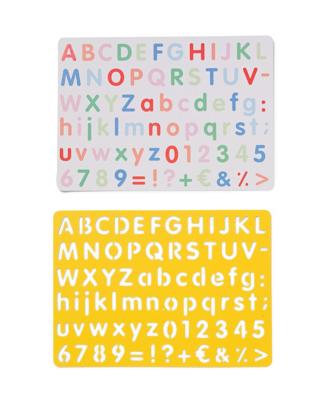 HEMA Tekensjabloon letters en cijfers