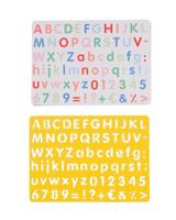 HEMA Tekensjabloon letters en cijfers - thumbnail