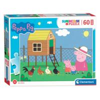 Clementoni maxi puzzel - peppa pig, 60st. - thumbnail