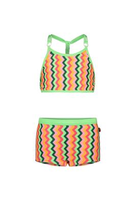 Just Beach Meisjes bikini - Multi colour zigzag