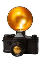 Lucide EXTRAVAGANZA CAMERA - Tafellamp - 1xE14 - Zwart - thumbnail