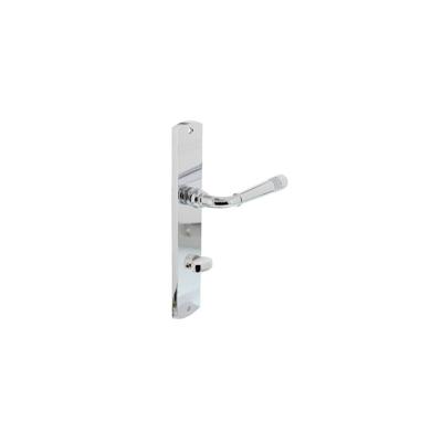 Intersteel Deurkruk Helena op langschild met toilet-/badkamersluiting 63/8 mm - chroom