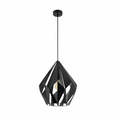 Eglo HanglampCarlton 1 38cm zwart - 49879