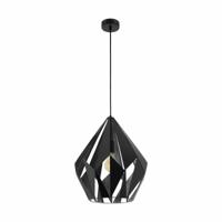 Eglo HanglampCarlton 1 38cm zwart - 49879 - thumbnail