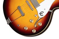 Epiphone Original Collection Casino Vintage Sunburst semi-akoestische gitaar met premium gigbag - thumbnail