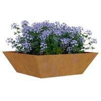 Tuin Kom Plantenbak 5 pcs Roestig 50 x 50 x 15 cm Cortenstaal - thumbnail