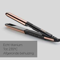 BaByliss Straight & Curl Brilliance Krultang Warm Zwart, Roze 3 m - thumbnail