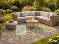 Buitenkleed 180x270cm groen/bruin/oranje - thumbnail