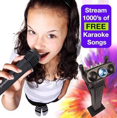 Easy Karaoke EKS468BT Smart Bluetooth Karaoke System met vier microfoons