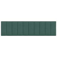 Hoofdbordkussen 180 cm fluweel donkergroen - thumbnail