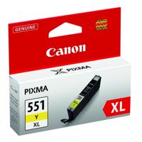 Canon inktcartridge CLI-551Y-XL, 695 pagina's, OEM 6446B001, geel - thumbnail