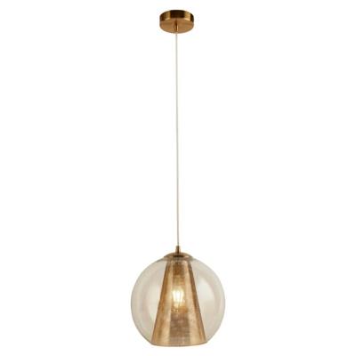 Searchlight Gouden hanglampConio met glas - 8271SB