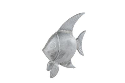 Sculptuur Fish S zilver aluminium