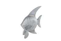 Sculptuur Fish S zilver aluminium - thumbnail