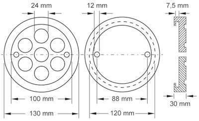 KS Tools 160.0517 Rubberen mat (Ø) 130 mm