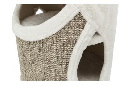 Trixie 43376 Cat Tower Gracia, 85 cm, lichtgrijs/grijs-gemêleerd, 1 stuk (1 stuk)
