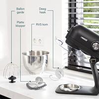 Princess 220137 Foodprocessor 1200 W Zwart - thumbnail