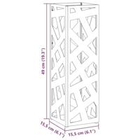 VidaXL Paraplu standaard antraciet 15,5 x 15,5 x 49 cm metaal - thumbnail