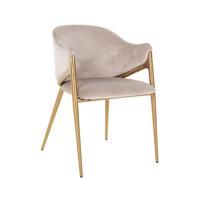 Richmond Eetkamerstoel 'Gwen' Velvet, kleur Khaki - thumbnail