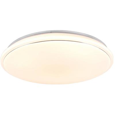 LED Plafondlamp - Plafondverlichting - Trion Turbo - 21W - Warm Wit 3000K - RGB - Dimbaar - Afstandsbediening - Rond - Mat Wit - Kunststof