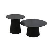 Old Inn - Salontafel Rome Zwart set van 2 - thumbnail