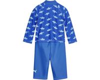 Playshoes zwempak lange mouw Haai Blauw-98-104 - thumbnail