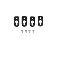 Hammond Electronics 1556FOOTBK-4 Montagevoet ABS kunststof Zwart (l x b x h) 51 x 51 x 5 mm 4 stuk(s) - thumbnail