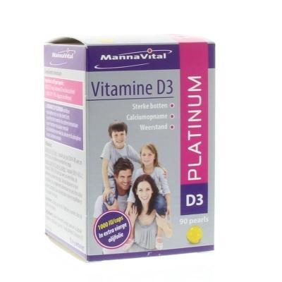 Mannavital Vitamine D3 Platinum Caps 90