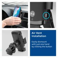 ACT Connectivity Automatische smartphone autohouder met draadloze snellaadfunctie - thumbnail
