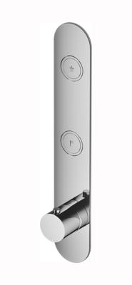 Douchethermostaat Hotbath Cobber Inbouw 2 Pushbuttons Geborsteld Koper PVD (excl. inbouwdeel)