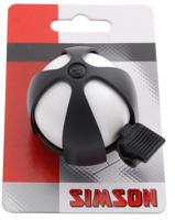 Simson fietsbel sport wit-zwart op kaart - thumbnail