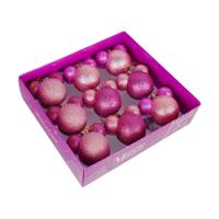 Box kerstbal plastic 60mm minnie 9st Kurt S. Adler - Kurt s adler - thumbnail