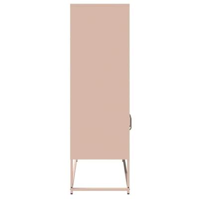 Hoge kast 68x39x123 cm staal roze