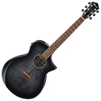 Ibanez AEWC400 Transparent Black Sunburst High Gloss elektrisch-akoestische westerngitaar - thumbnail