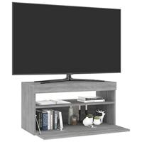 Tv-meubel met LED-verlichting 75x35x40 cm grijs sonoma eiken - thumbnail