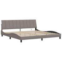 Bedframe zonder matras "Hanko" stof taupe 200x200 cm - thumbnail