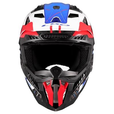 LS2 crosshelm "mx703 x-force galuo", ademend en hypoallergeen. helmet x-force galuo white/red/blue size xl