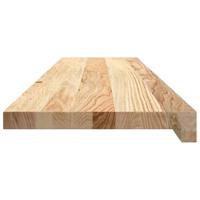 Traptreden 2 st 100x30x2 cm onbehandeld massief eikenhout - thumbnail
