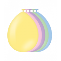 Ballonnen pastel 50 stuks - thumbnail