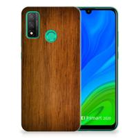 Huawei P Smart 2020 | Bumper Hoesje | Donker Hout - thumbnail