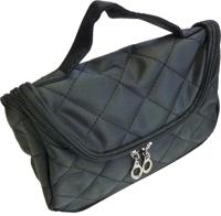 Toilettas zwart 20x10x12cm - thumbnail