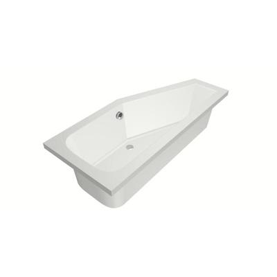 Hoekbad Xenz Lagoon Compact 170x75x45 cm Rechts Mat Wit