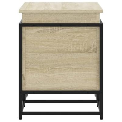 VidaXL Opbergbox met deksel 80x40x51,5 cm bewerkt hout sonoma eiken