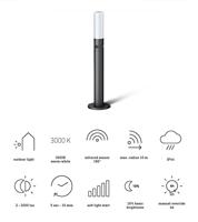 Steinel 069476 LED AUSSENLEUCHTE GL 65 S Staande LED-buitenlamp met bewegingsmelder LED LED vast ingebouwd 8.7 W Antraciet - thumbnail