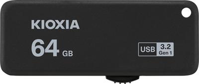 Kioxia TransMemory U365 USB flash drive 64 GB USB Type-A 3.2 Gen 1 (3.1 Gen 1) Zwart