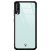 Samsung Galaxy A50 glazen hardcase - Pastel blauw - thumbnail