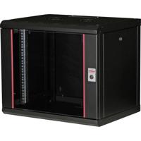 ROLINE 19-inch wandbehuizing Pro 9 U, 600x450 BxD zwart - thumbnail